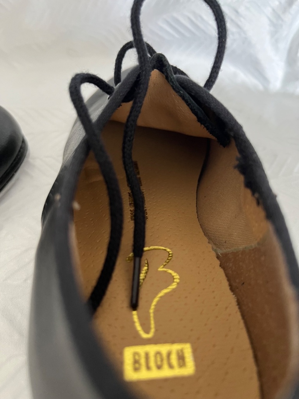 BLOCH Jazz Tap Leather Tap Shoes Children’s Size 13.5 SO301G Girls - Picture 5 of 11